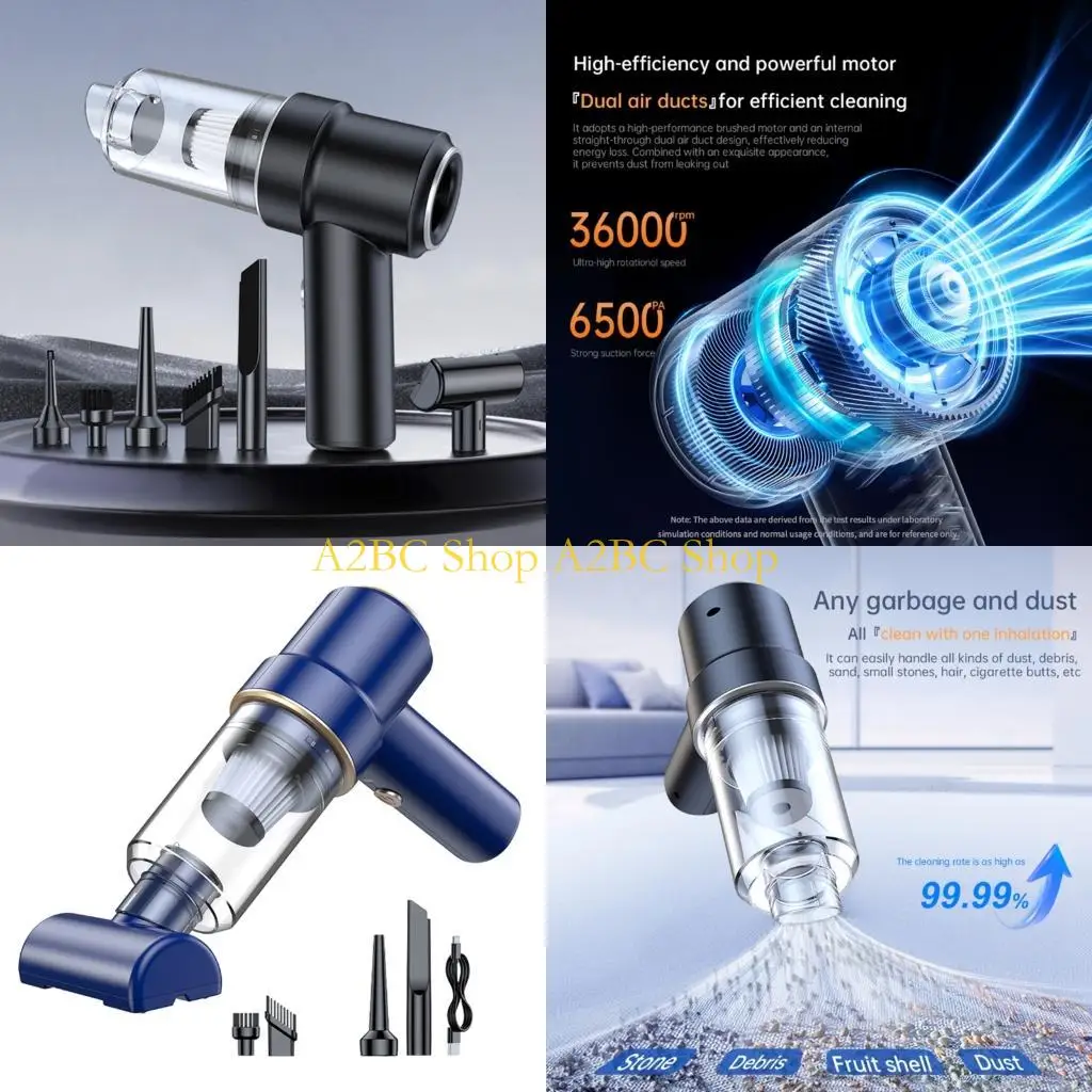 A2BC Car Cleaner with LED Light Cordless Cleaner Handheld Compressed Air Duster
A2BC Car Cleaner with LED Light Cordless Cleaner Handheld Compressed Air Duster