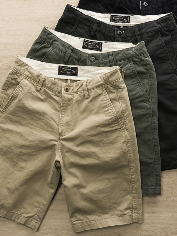 Summer Thin Casual Khaki Men's Shorts Loose Fit Pure Color Mid-Waist Five-Pocket Straight Leg Polyester Fiber Youth Fashion
Summer Thin Casual Khaki Men's Shorts Loose Fit Pure Color Mid-Waist Five-Pocket Straight Leg Polyester Fiber Youth Fashion