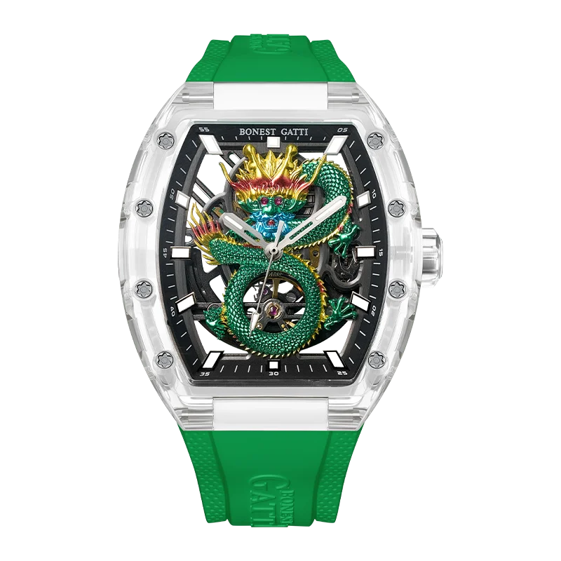 BONEST GATTI Men's Automatic Mechanical Watch Skeleton Dragon Pattern Crystal Glass Luxury Gift High-End Brand
BONEST GATTI Men's Automatic Mechanical Watch Skeleton Dragon Pattern Crystal Glass Luxury Gift High-End Brand