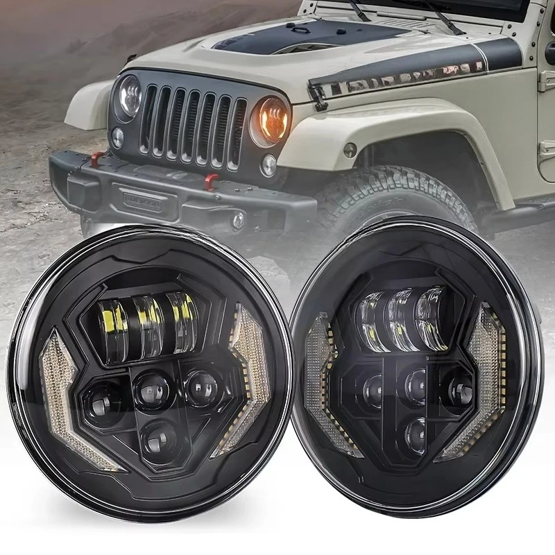 7 Inch LED Headlight with Turn Signal DRL Projector 7" Round Led Headlight for jk
7 Inch LED Headlight with Turn Signal DRL Projector 7" Round Led Headlight for jk