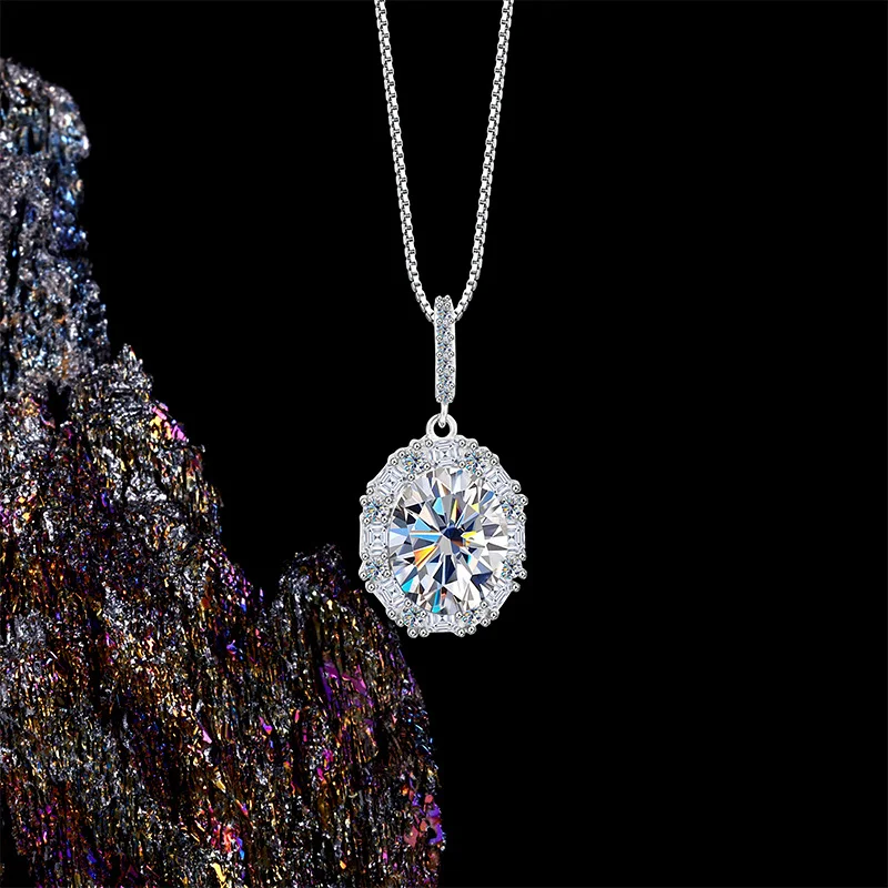Round Moissanite Necklace Simple Accessories Personalized Women's Fashion S925 Sterling Silver Necklace Pendant
Round Moissanite Necklace Simple Accessories Personalized Women's Fashion S925 Sterling Silver Necklace Pendant