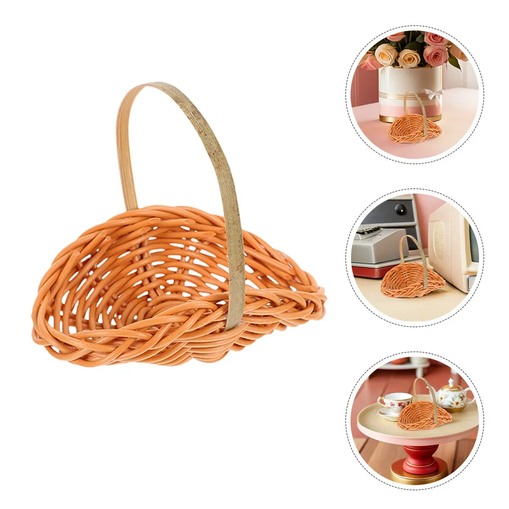 8Pcs Miniature Imitation Rattan Baskets Shell Design Handles Tiny Woven Basket Dollhouse Fairy Garden Wedding Party
8Pcs Miniature Imitation Rattan Baskets Shell Design Handles Tiny Woven Basket Dollhouse Fairy Garden Wedding Party