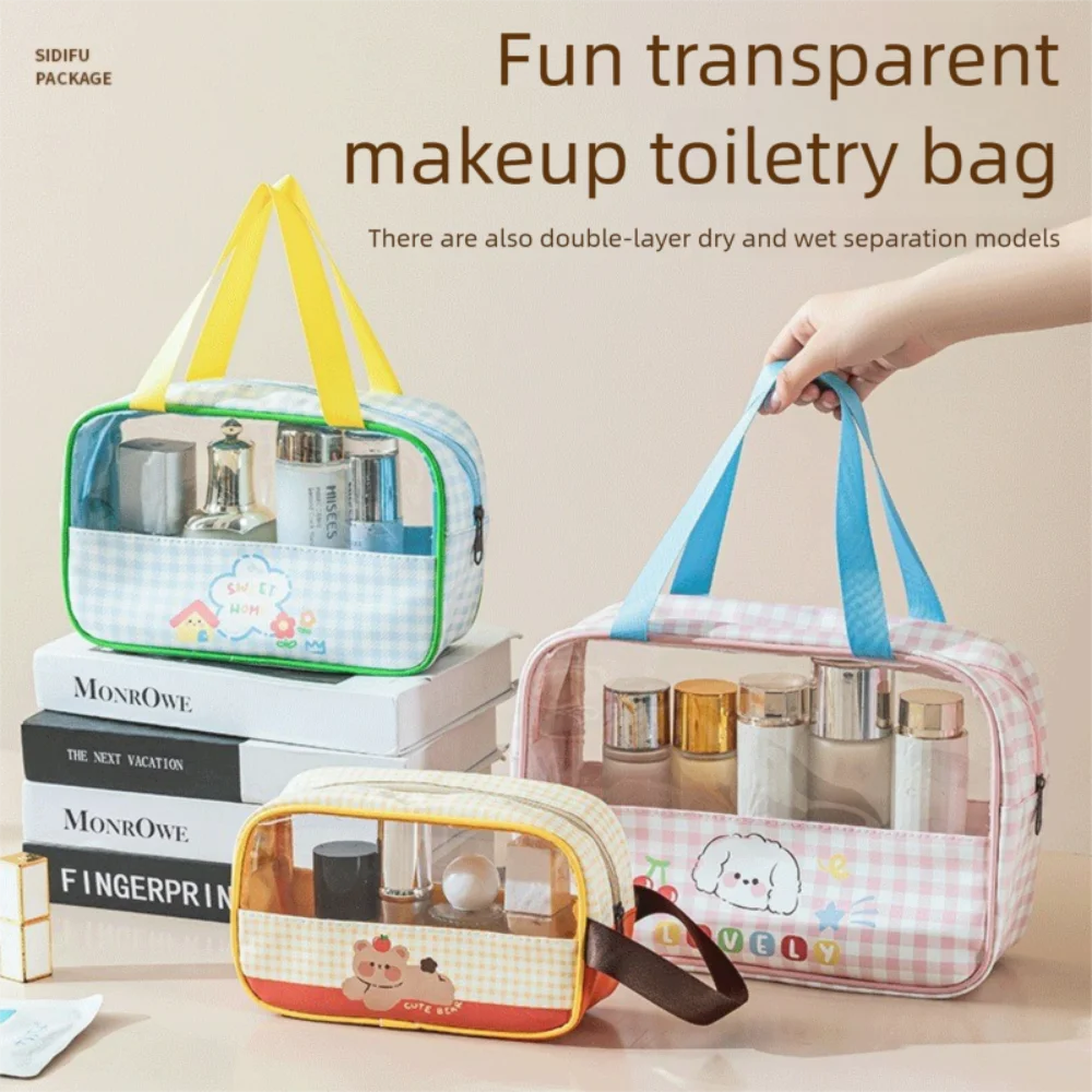 Transparent Makeup Bag Handle Large Capacity Women's Makeup Pouch Multifunctional Zipper Women's Storage Cases
Transparent Makeup Bag Handle Large Capacity Women's Makeup Pouch Multifunctional Zipper Women's Storage Cases