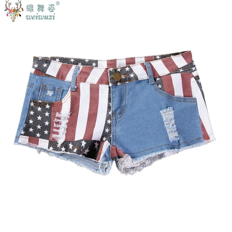 Women's Jeans Denim Shorts Fashion Causal Flag Printed Cowboy Shorts Slim Sexy Charming NightClub DJ Pole Dance DS Short Pants
Women's Jeans Denim Shorts Fashion Causal Flag Printed Cowboy Shorts Slim Sexy Charming NightClub DJ Pole Dance DS Short Pants