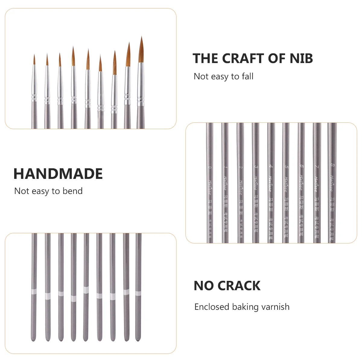9pcs Liner Brush Set Fine Detail Paint Brushes For Acrylic Watercolor Oil Painting Miniature Artwork Drafting Tools
9pcs Liner Brush Set Fine Detail Paint Brushes For Acrylic Watercolor Oil Painting Miniature Artwork Drafting Tools