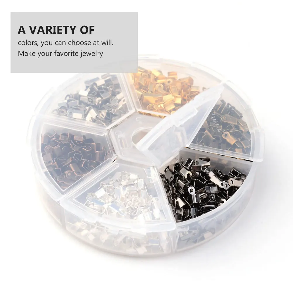 Iron Fold Over Crimp Cord Ends Set For Silk Bracelet Satin Necklace Bead Tips Jewelry Findings Accessories
Iron Fold Over Crimp Cord Ends Set For Silk Bracelet Satin Necklace Bead Tips Jewelry Findings Accessories