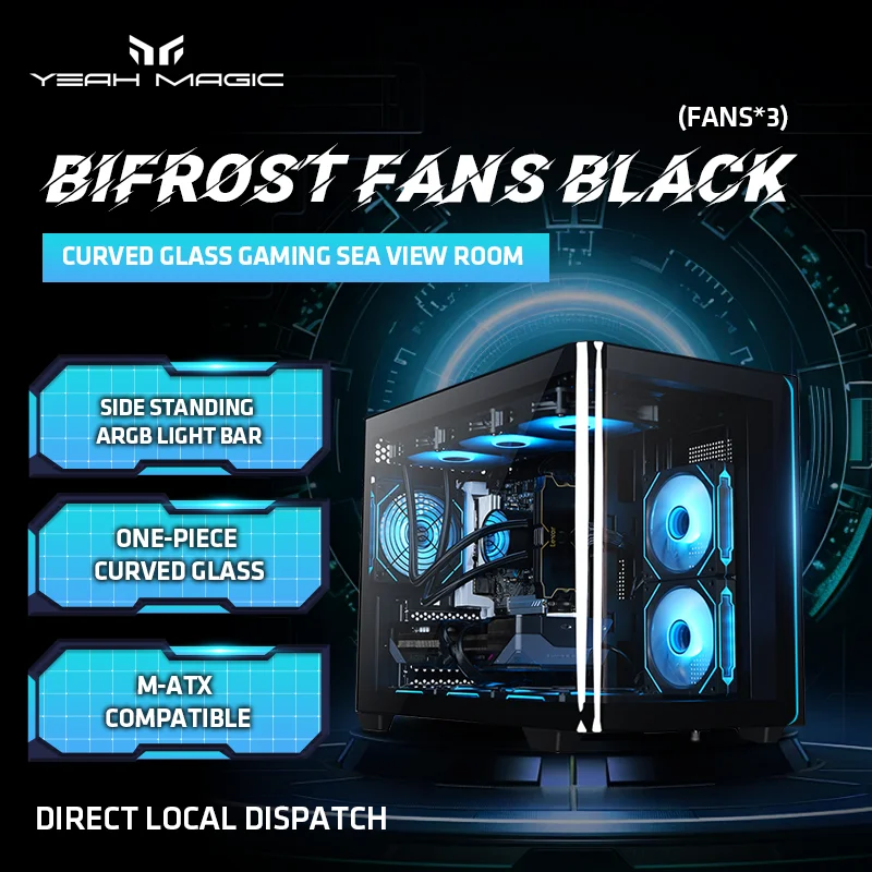Yeah magic BIFROST Case Sea View Room Gaming Computer Desktop M-ATX ITX Motherboard Double-Sided Tempered Glass PC Gamer CASE
Yeah magic BIFROST Case Sea View Room Gaming Computer Desktop M-ATX ITX Motherboard Double-Sided Tempered Glass PC Gamer CASE