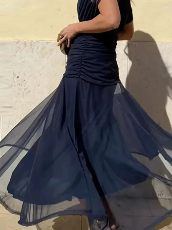 Casual Shawl Sleeve High Waist Pleated Dress Summer New Women Mesh Banquet Dresses Sexy V-neck Off Shoulder Floral Printed Dress
Casual Shawl Sleeve High Waist Pleated Dress Summer New Women Mesh Banquet Dresses Sexy V-neck Off Shoulder Floral Printed Dress