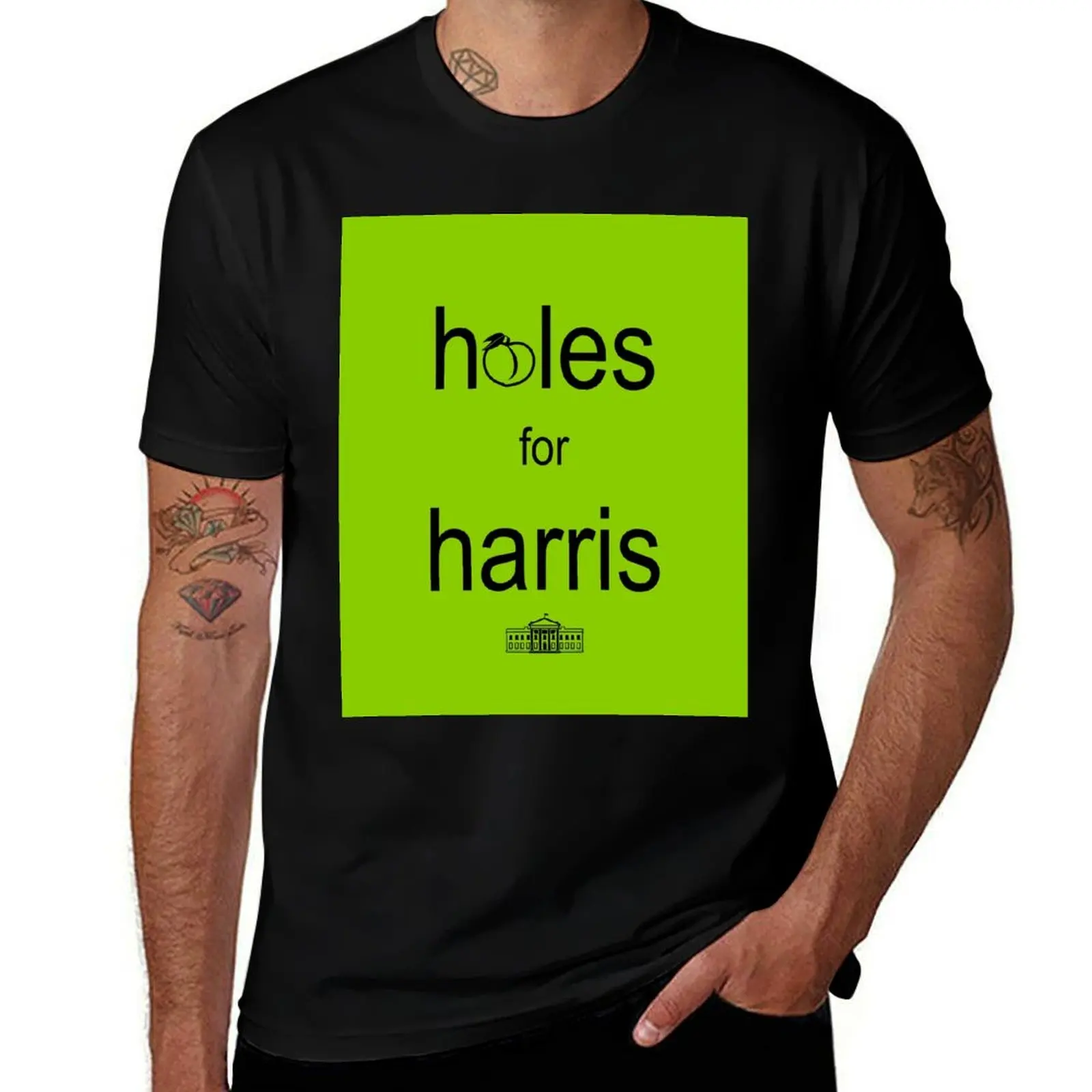 Holes for Harris - Black T-Shirt cotton t shirts high quality cotton t shirt pack funny t shirts dark humor T-shirt
Holes for Harris - Black T-Shirt cotton t shirts high quality cotton t shirt pack funny t shirts dark humor T-shirt