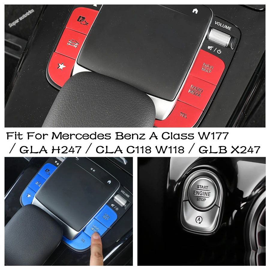 Central Control Button Cover Trim Interior Accessories Fit For Mercedes Benz A Class W177 / GLA H247 / CLA C118 W118 / GLB X247
Central Control Button Cover Trim Interior Accessories Fit For Mercedes Benz A Class W177 / GLA H247 / CLA C118 W118 / GLB X247