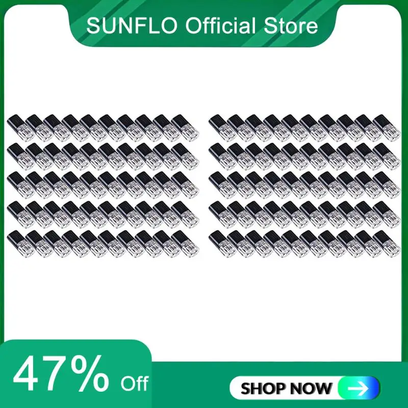 SUNFLO 100 шт. двухпроводной вставной разъем с запирающей пряжкой, разъемы для проводов низкого напряжения, зачистка проводов не требуется
SUNFLO 100 шт. двухпроводной вставной разъем с запирающей пряжкой, разъемы для проводов низкого напряжения, зачистка проводов не требуется