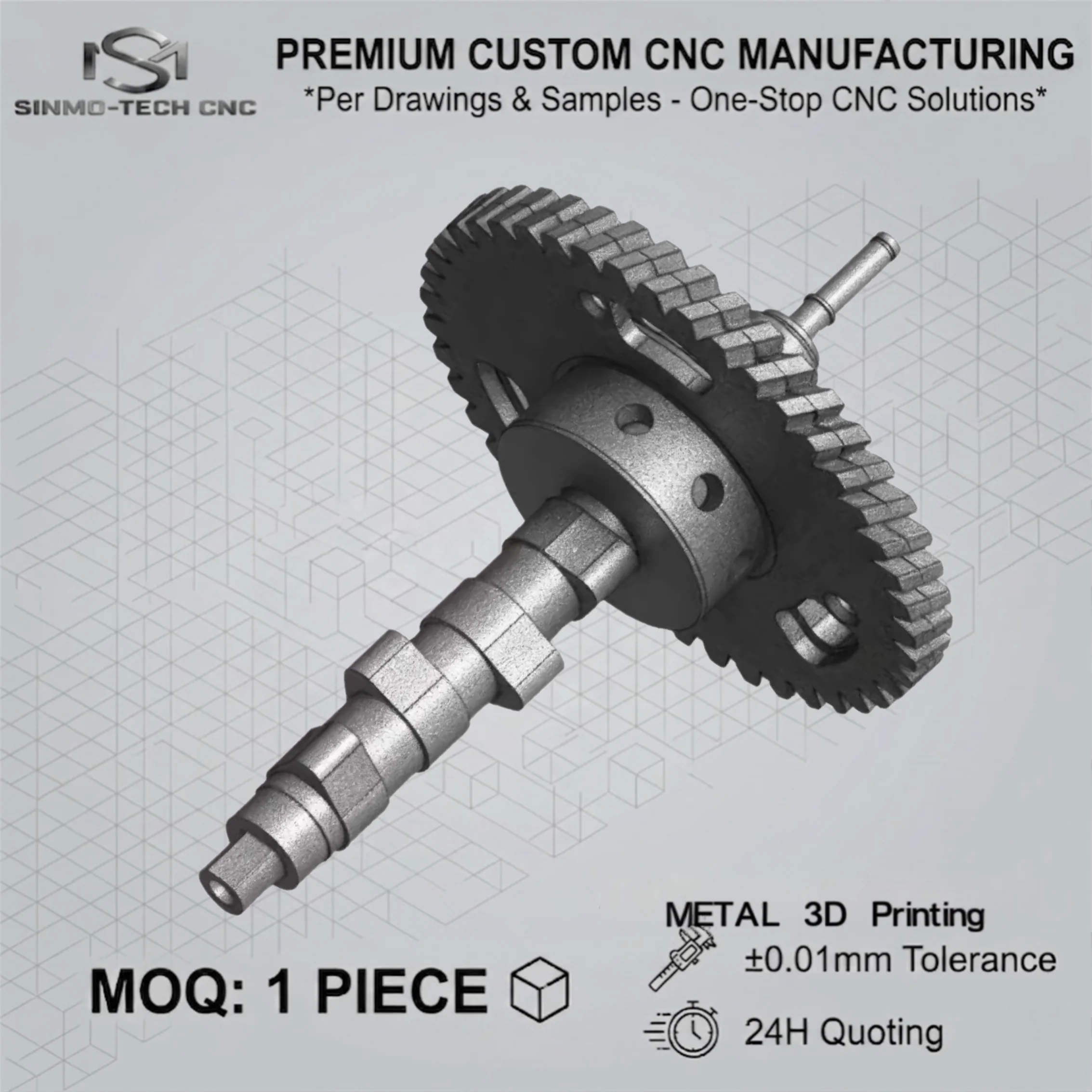 Custom Inconel Cobalt Chrome Metal 3D Printing, High Temperature Resistant Industrial Components per CAD Design, 1pc
Custom Inconel Cobalt Chrome Metal 3D Printing, High Temperature Resistant Industrial Components per CAD Design, 1pc