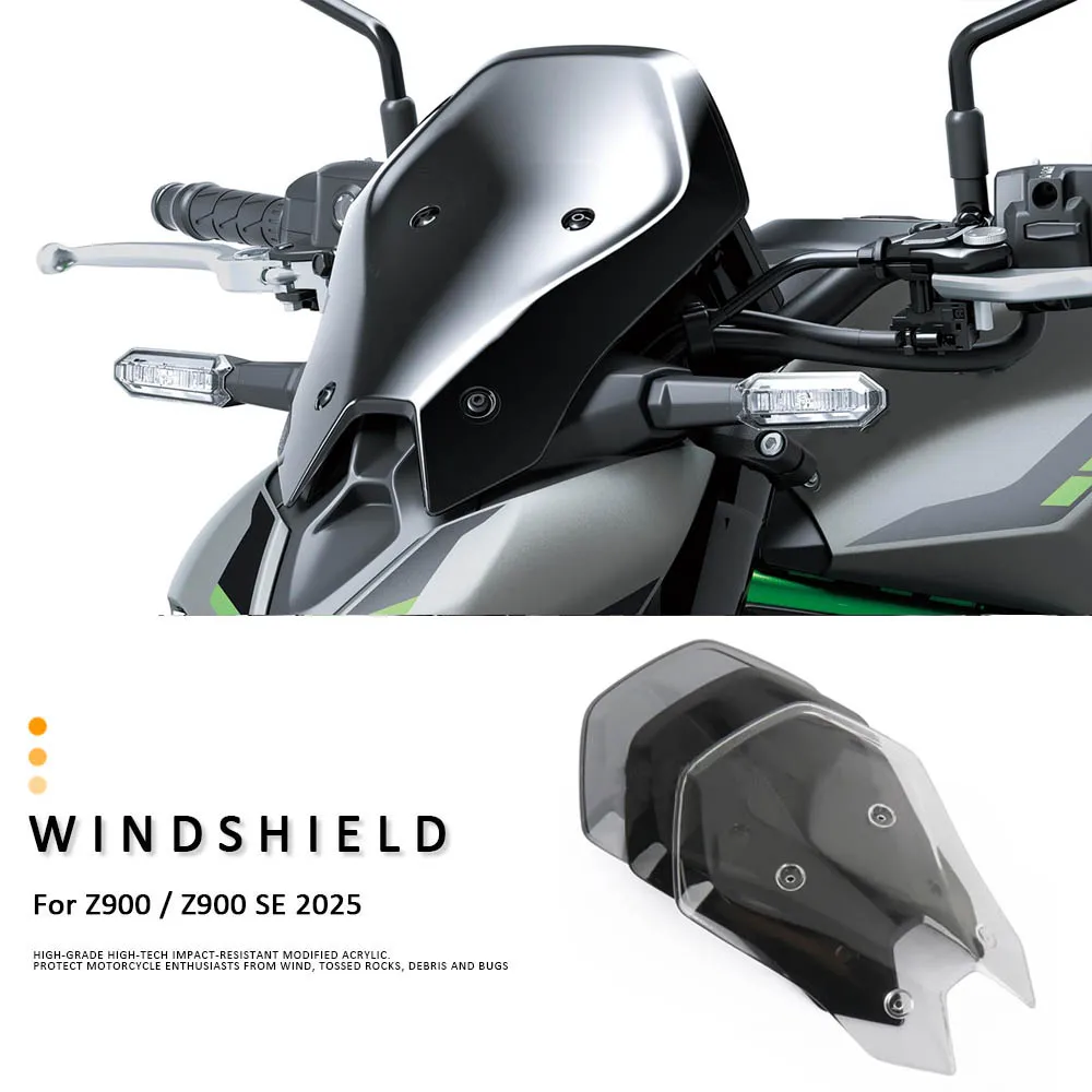 Z 900 SE Motorcycle Front Windscreen Windshield Fly Screen Shield Wind Deflector Accessories For Kawasaki z900 Z 900 SE 2025
Z 900 SE Motorcycle Front Windscreen Windshield Fly Screen Shield Wind Deflector Accessories For Kawasaki z900 Z 900 SE 2025