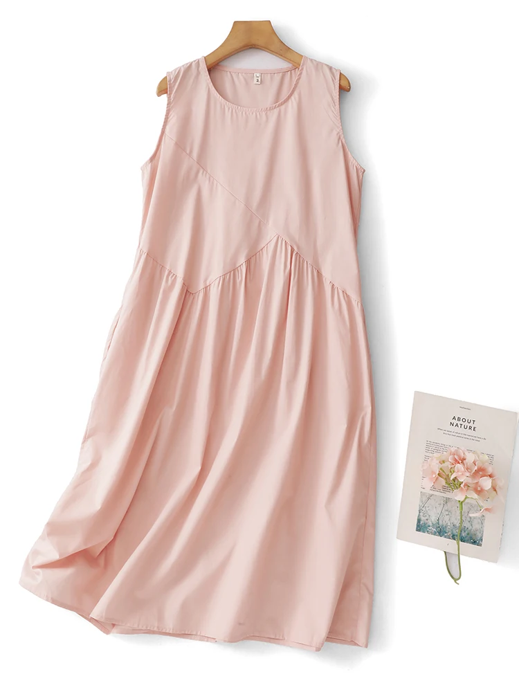 Elegant Splice Sleeveless Vest Dress Women's High Waist A-Line Long Skirt Cool Feeling Summer Fashion Casual Style
Elegant Splice Sleeveless Vest Dress Women's High Waist A-Line Long Skirt Cool Feeling Summer Fashion Casual Style