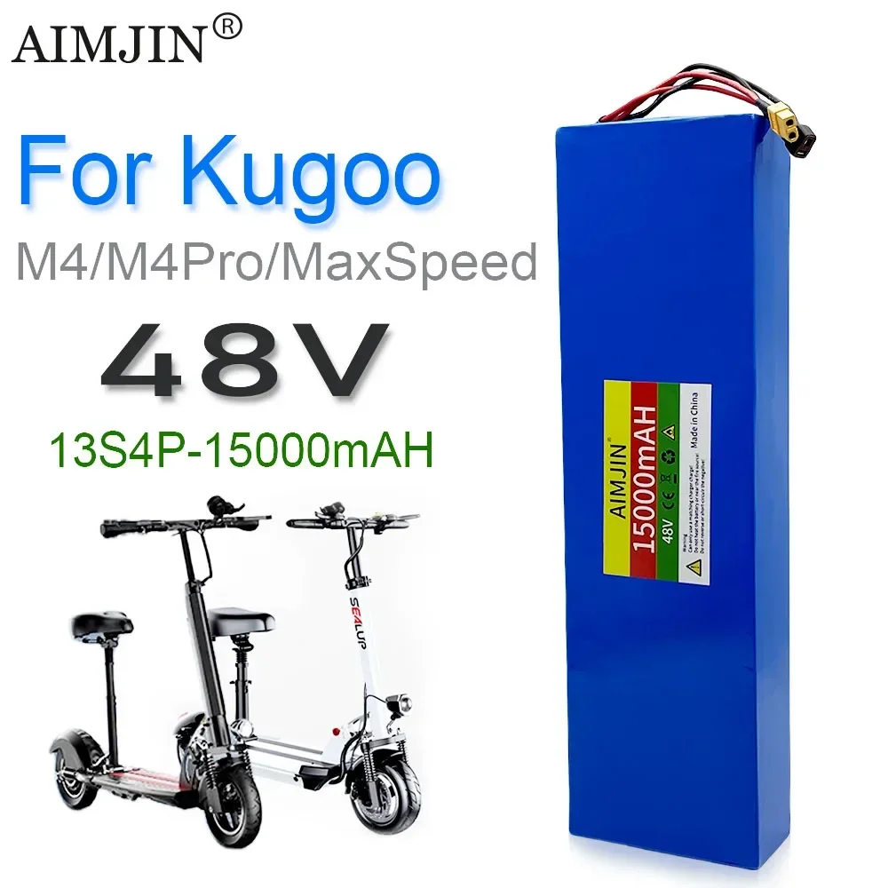 48V 13S4P 15000mAh electric scooters Li-ion battery, built-in BMS protection system, Kugoo M4/M4Pro/MaxSpeed series battery
48V 13S4P 15000mAh electric scooters Li-ion battery, built-in BMS protection system, Kugoo M4/M4Pro/MaxSpeed series battery