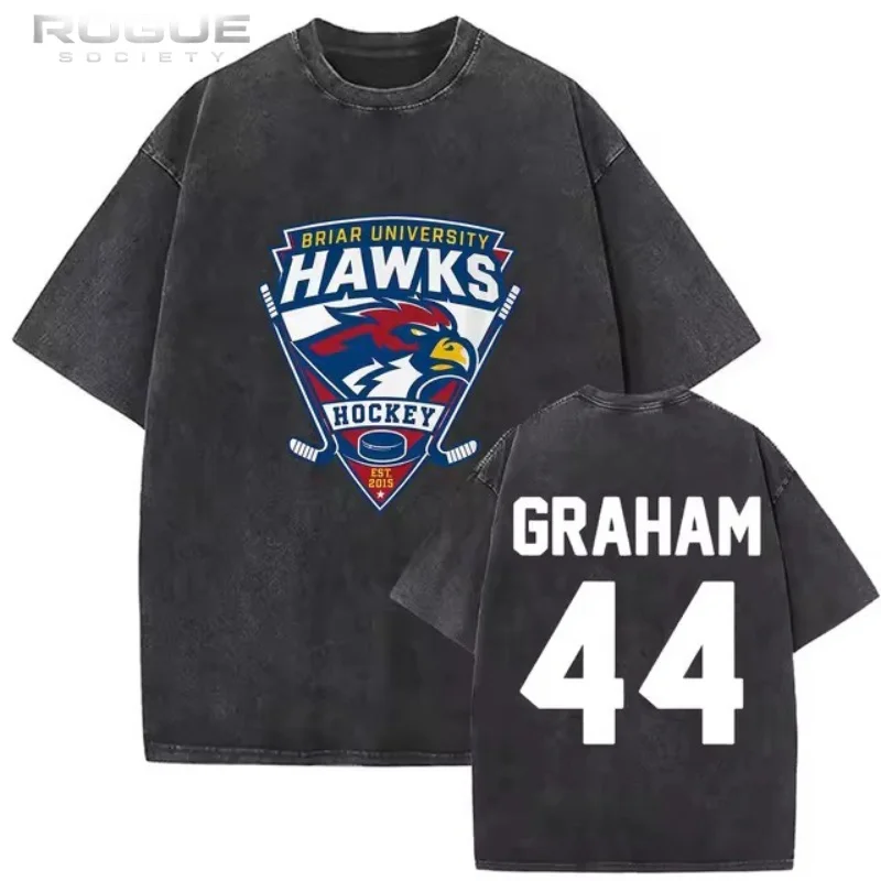 Summer Ice Hockey Vintage Washed American New Off-Campus T-Shirt Briar Harajuku Men Streetwear Casual Cotton Short Sleeve Tees
Summer Ice Hockey Vintage Washed American New Off-Campus T-Shirt Briar Harajuku Men Streetwear Casual Cotton Short Sleeve Tees