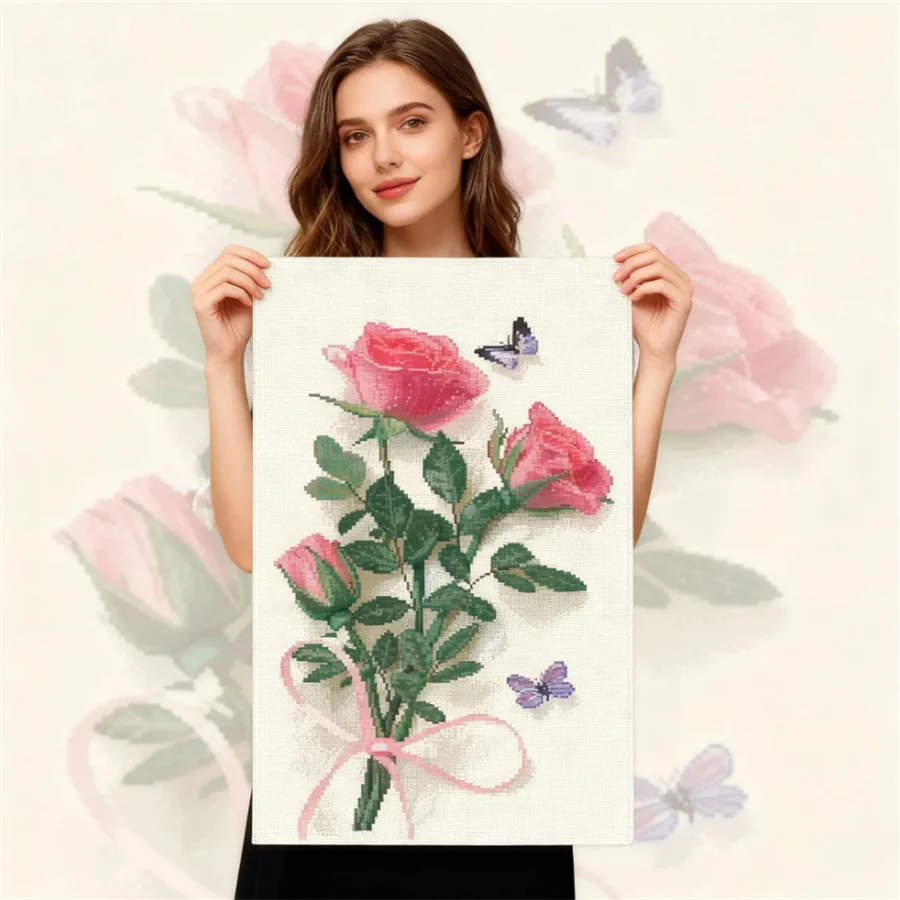 2026 New style Retro bouquet embroidery cross-stitch set, 11CT printed canvas landscape wall, artistic living room decoration
2026 New style Retro bouquet embroidery cross-stitch set, 11CT printed canvas landscape wall, artistic living room decoration