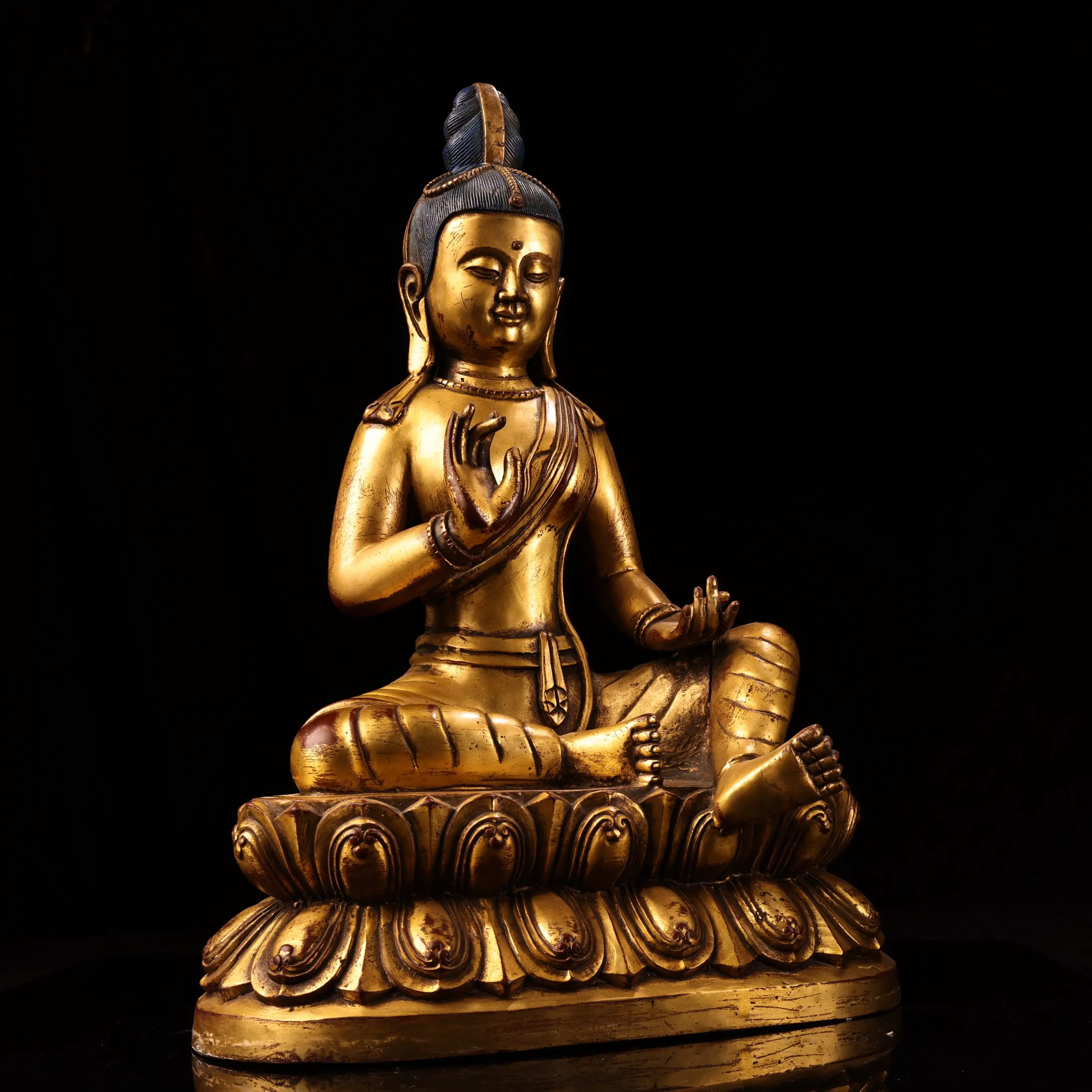 19"Nepalese folk Old Purple Bronze Gilded High Relief Tara Guanyin Bodhisattva Sitting Buddha Worship Hall
19"Nepalese folk Old Purple Bronze Gilded High Relief Tara Guanyin Bodhisattva Sitting Buddha Worship Hall