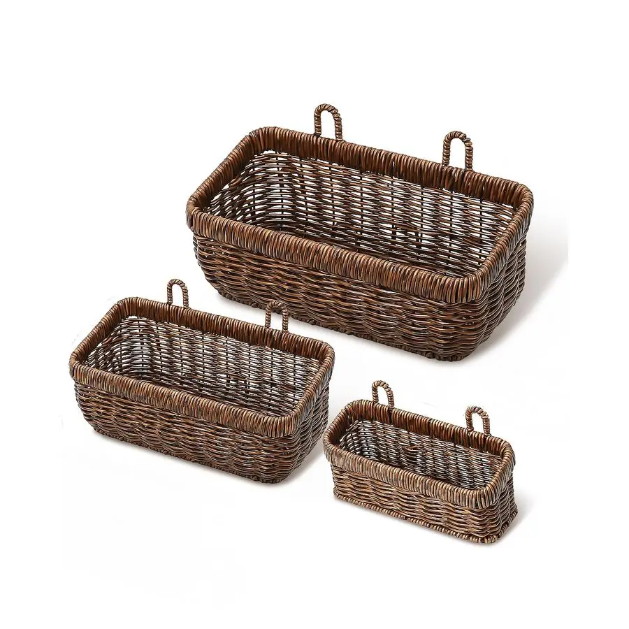 Wall Hanging Basket, Boho Style HandWoven Hanging Storage Baskets Set of 3, Ideal for Boho Room Decor, Kitchen, Garden, and Livi
Wall Hanging Basket, Boho Style HandWoven Hanging Storage Baskets Set of 3, Ideal for Boho Room Decor, Kitchen, Garden, and Livi