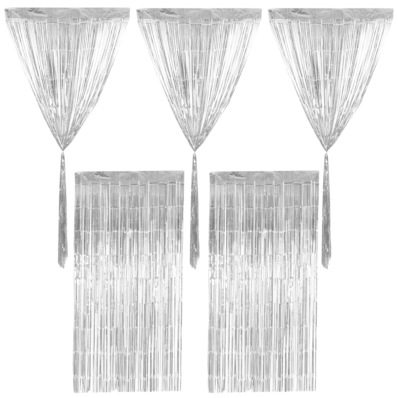 2pcs Fringe Curtain Tinsel Backdrop Party Decorations Silver 1m x 2m Door Wall Window Baby Shower Wedding Valentines 
2pcs Fringe Curtain Tinsel Backdrop Party Decorations Silver 1m x 2m Door Wall Window Baby Shower Wedding Valentines
