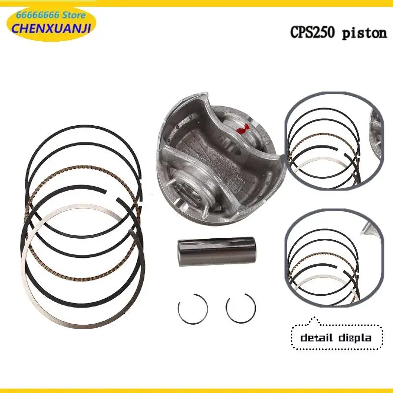 CPS250 Piston Original Standard Size Perfect Fit CPS250cc Motorbike Dirt Bike Engine Spare Parts
CPS250 Piston Original Standard Size Perfect Fit CPS250cc Motorbike Dirt Bike Engine Spare Parts
