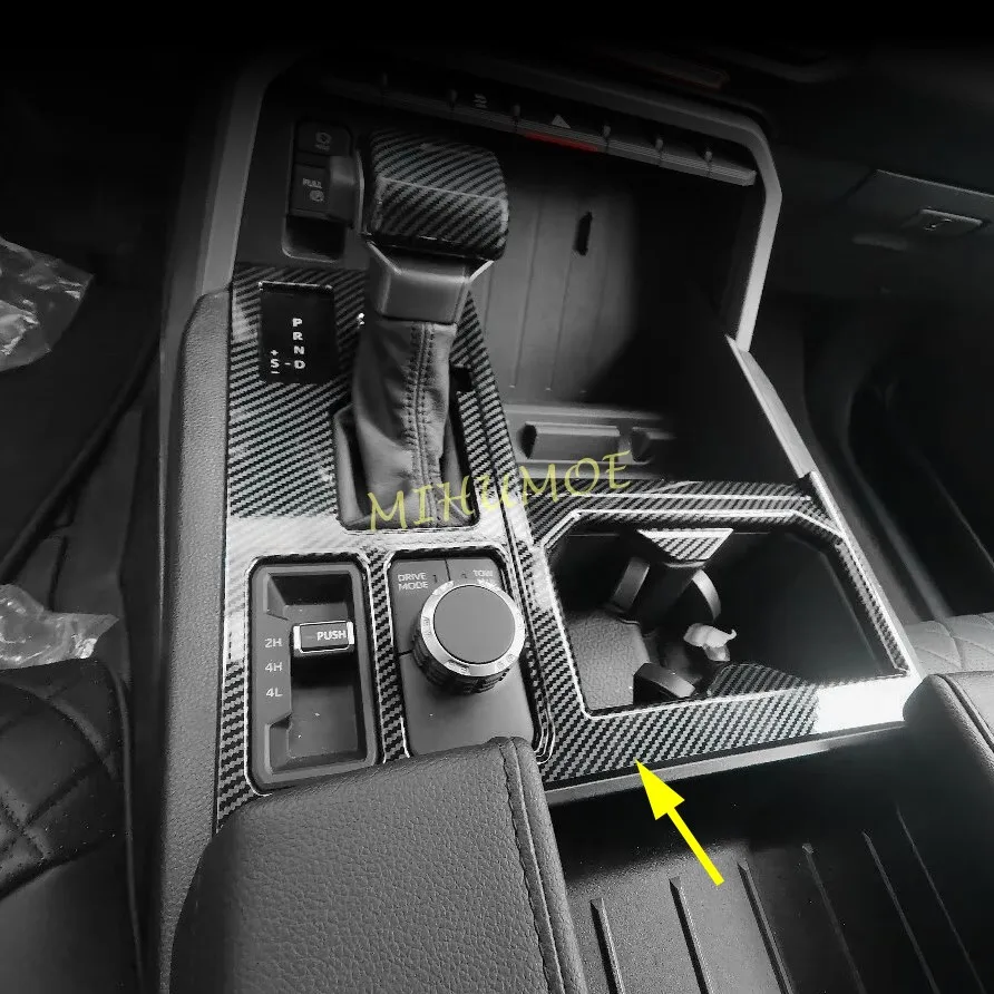 Carbon Fiber Interior Center Console Gear Shift Panel Cover Trims For Toyota Tundra 2022 2023 2024
Carbon Fiber Interior Center Console Gear Shift Panel Cover Trims For Toyota Tundra 2022 2023 2024