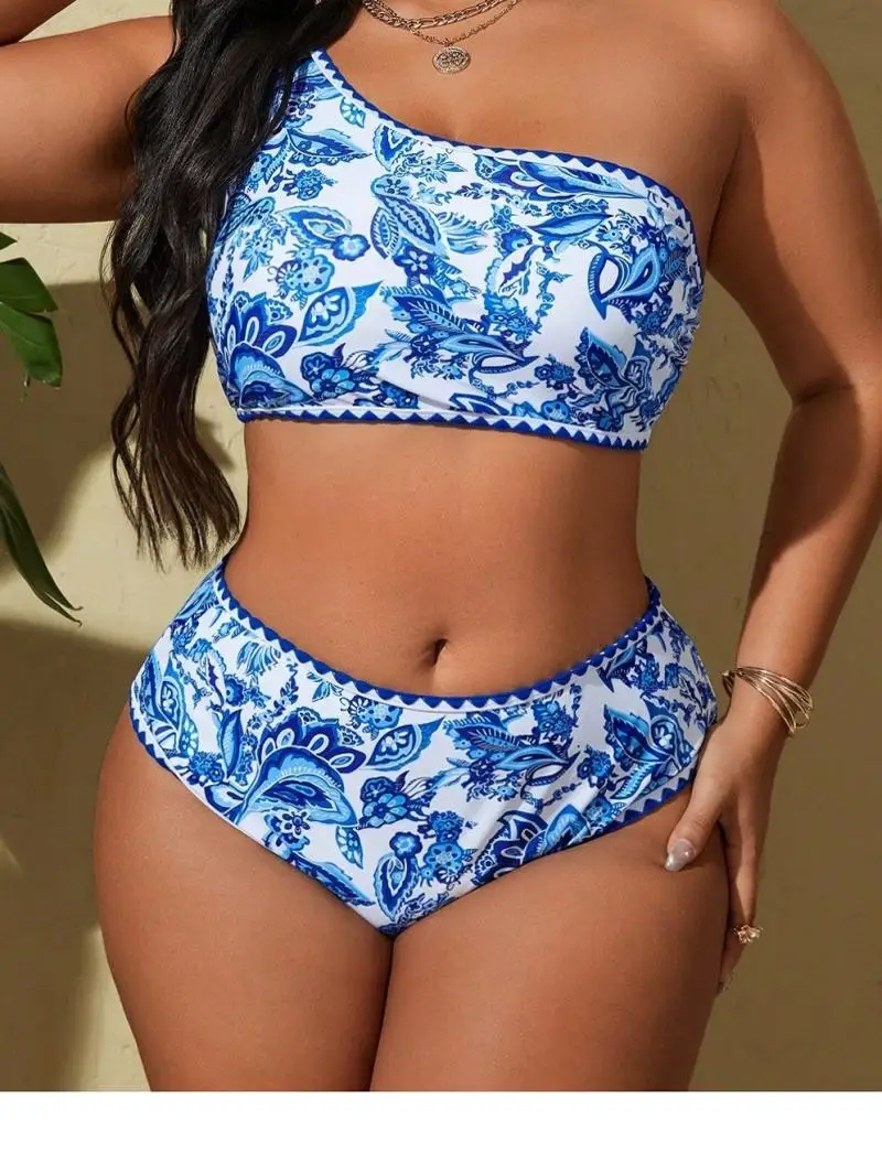 New Sexy Large Size Floral Print Single oulder Bikini Swimwear for Women Separate Design Sport Fitn Fans Supplies
New Sexy Large Size Floral Print Single oulder Bikini Swimwear for Women Separate Design Sport Fitn Fans Supplies