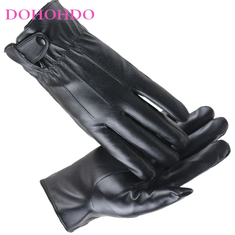 Winter Velvet Padded Warm Windproof Waterproof Cycling Motorcycle Gloves Touch Screen Men's Black Leather Gloves Guantes Moto
Winter Velvet Padded Warm Windproof Waterproof Cycling Motorcycle Gloves Touch Screen Men's Black Leather Gloves Guantes Moto
