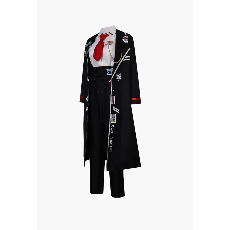 ER1KLimbus Company Don Quixote Cosplay Costume Wig Game Black Uniform Top Pants Trench Prop Halloween Carnival Disguise Suit5H[[
ER1KLimbus Company Don Quixote Cosplay Costume Wig Game Black Uniform Top Pants Trench Prop Halloween Carnival Disguise Suit5H[[