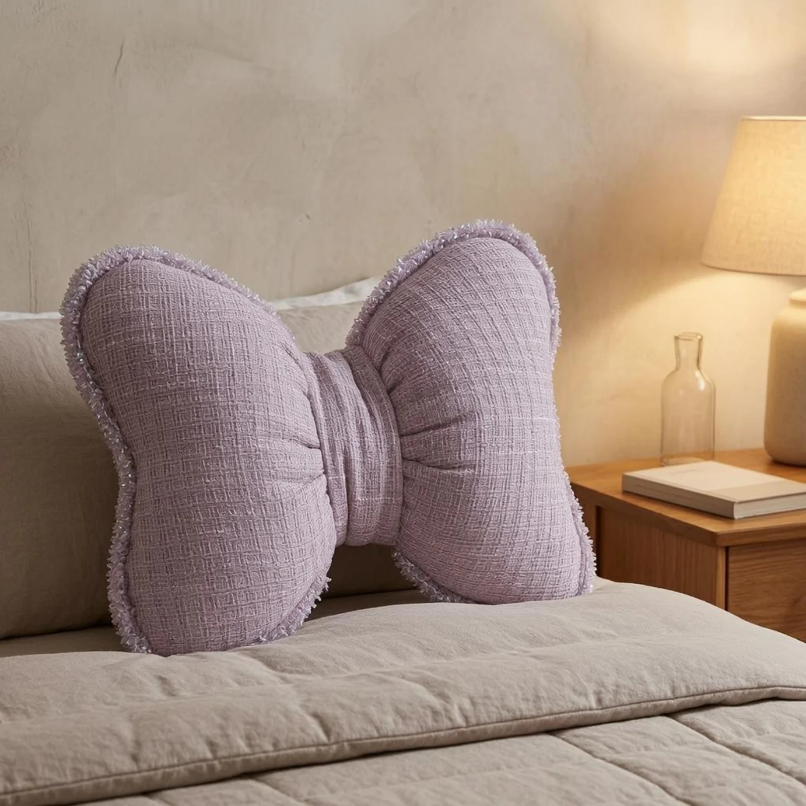 Bow Cushion Gathered Band Lace Bow Pillow Bowknot Pillow Cushiony Lace-Trim Cushion Decorative for Bed
Bow Cushion Gathered Band Lace Bow Pillow Bowknot Pillow Cushiony Lace-Trim Cushion Decorative for Bed