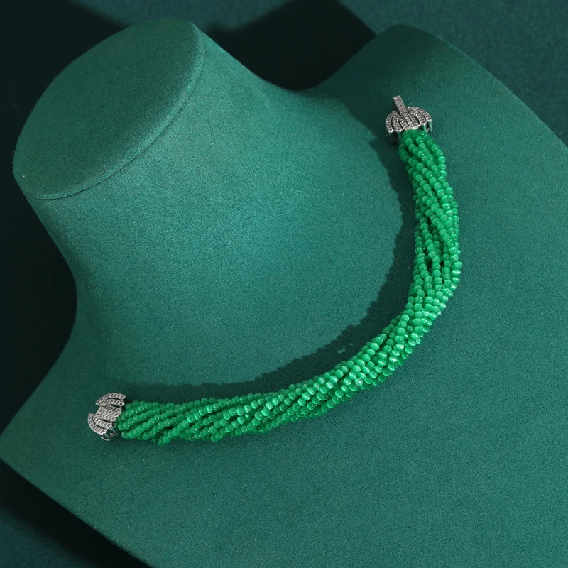 Vintage Green String Beads Bracelets Natural Stone Woman Accessory Jewelry High Quality Party Luxury Trends 2026 Summer Gift
Vintage Green String Beads Bracelets Natural Stone Woman Accessory Jewelry High Quality Party Luxury Trends 2026 Summer Gift