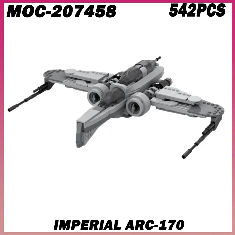 542PCS MOC-207458 Star Battle Imperial ARC-170 Spacecraft DIY Creative Children Brick Toy Birthday Building Holiday Gift Blocks
542PCS MOC-207458 Star Battle Imperial ARC-170 Spacecraft DIY Creative Children Brick Toy Birthday Building Holiday Gift Blocks