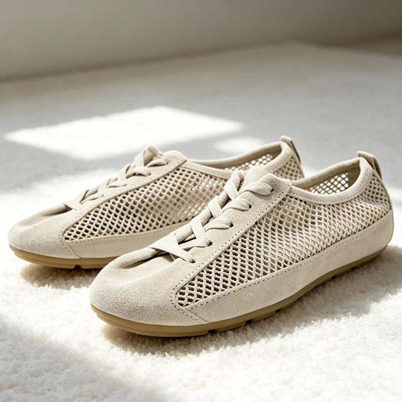 Summer Breathable Mesh Women's Sports Shoes Fashion Lace Up Casual Shoes Pull Tab At The Back Sneakers Light Comfortable Sneaker
Summer Breathable Mesh Women's Sports Shoes Fashion Lace Up Casual Shoes Pull Tab At The Back Sneakers Light Comfortable Sneaker