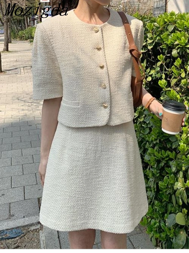 Spring Summer Two 2 Piece Sets Women's Tweed Skirt Thin Single Breasted Jacket Coat and High Waist Mini Skirts Outfits
Spring Summer Two 2 Piece Sets Women's Tweed Skirt Thin Single Breasted Jacket Coat and High Waist Mini Skirts Outfits