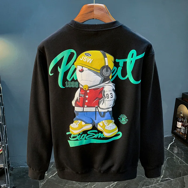 High end hoodie men's 2024 autumn trend printed round neck pullover loose and fashionable casual long sleeved Sweater
High end hoodie men's 2024 autumn trend printed round neck pullover loose and fashionable casual long sleeved Sweater