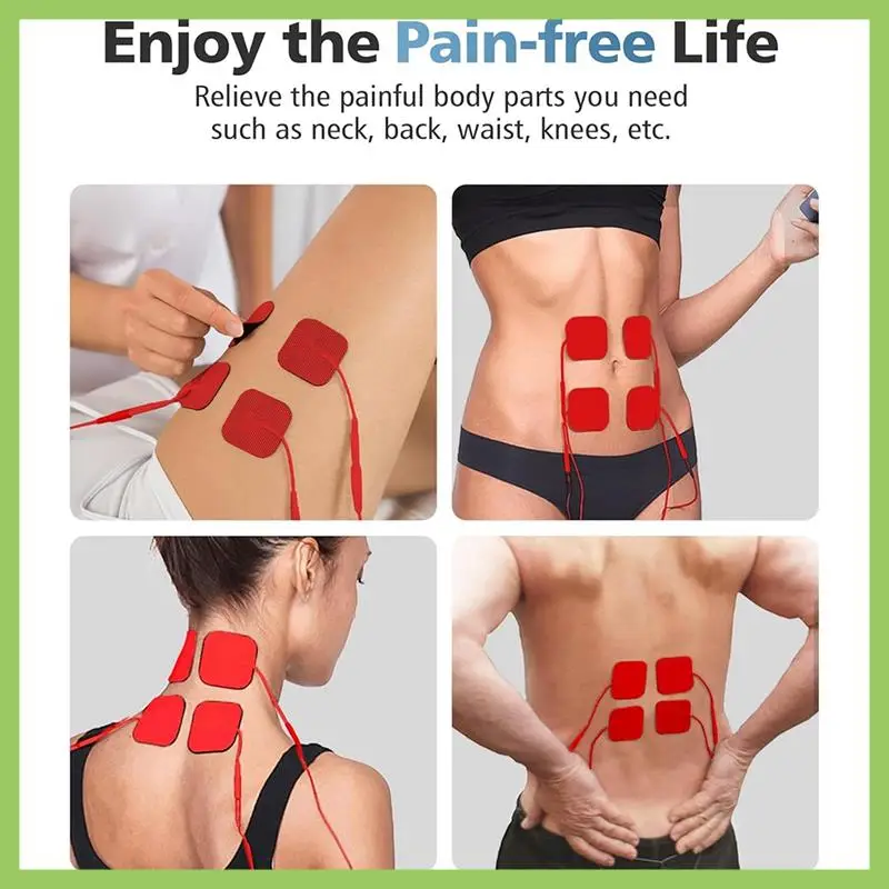 Electrodes Pads TENS Unit Replacement Pads Reusable Latex-Free Electrodes Pads Red
Electrodes Pads TENS Unit Replacement Pads Reusable Latex-Free Electrodes Pads Red