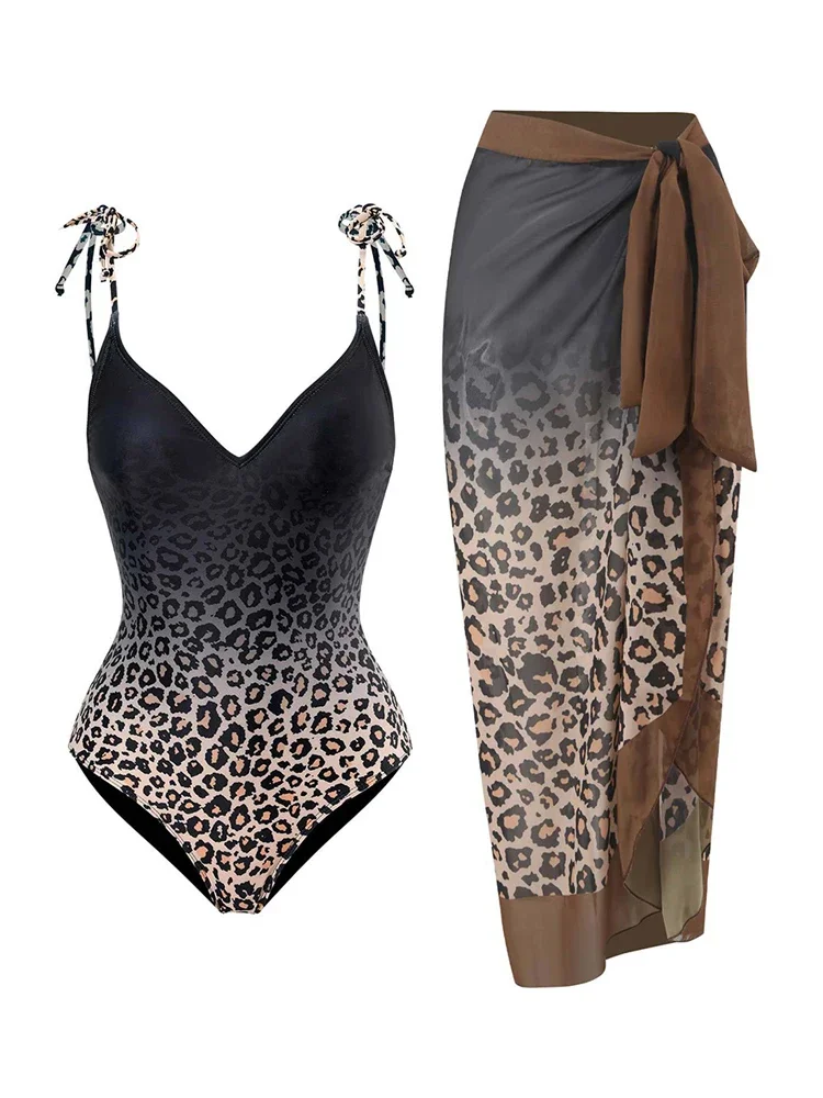 Fashion Leopard Print Woman Swimsuits 2024 High Waisted Lace Up Swimwear One Piece Sexy Backless Feminine Bikinis with Cover Up
Fashion Leopard Print Woman Swimsuits 2024 High Waisted Lace Up Swimwear One Piece Sexy Backless Feminine Bikinis with Cover Up