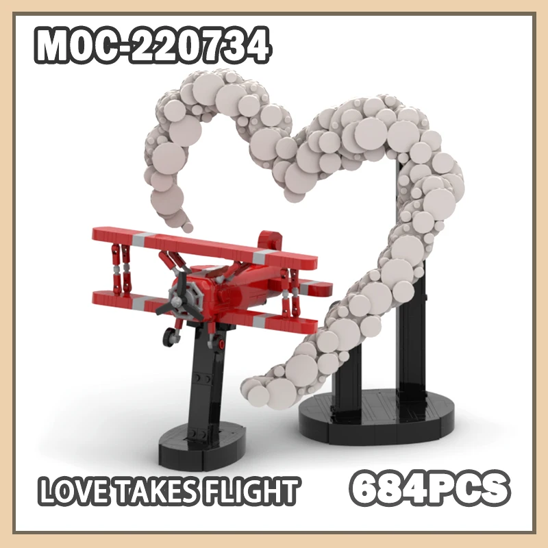 MOC-220734 НОВЫЙ креативный блок «Любовь принимает полет», модель кирпича, популярные романтические украшения, сделай сам, подарки на День святого Валентина, 684 шт.
MOC-220734 НОВЫЙ креативный блок «Любовь принимает полет», модель кирпича, популярные романтические украшения, сделай сам, подарки на День святого Валентина, 684 шт.
