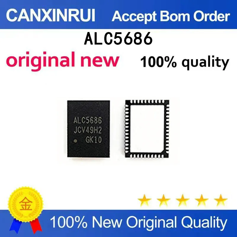 (5-100 PCS) New ALC5686-CG ALC5686 QFN-48 audio codec IC chip
(5-100 PCS) New ALC5686-CG ALC5686 QFN-48 audio codec IC chip
