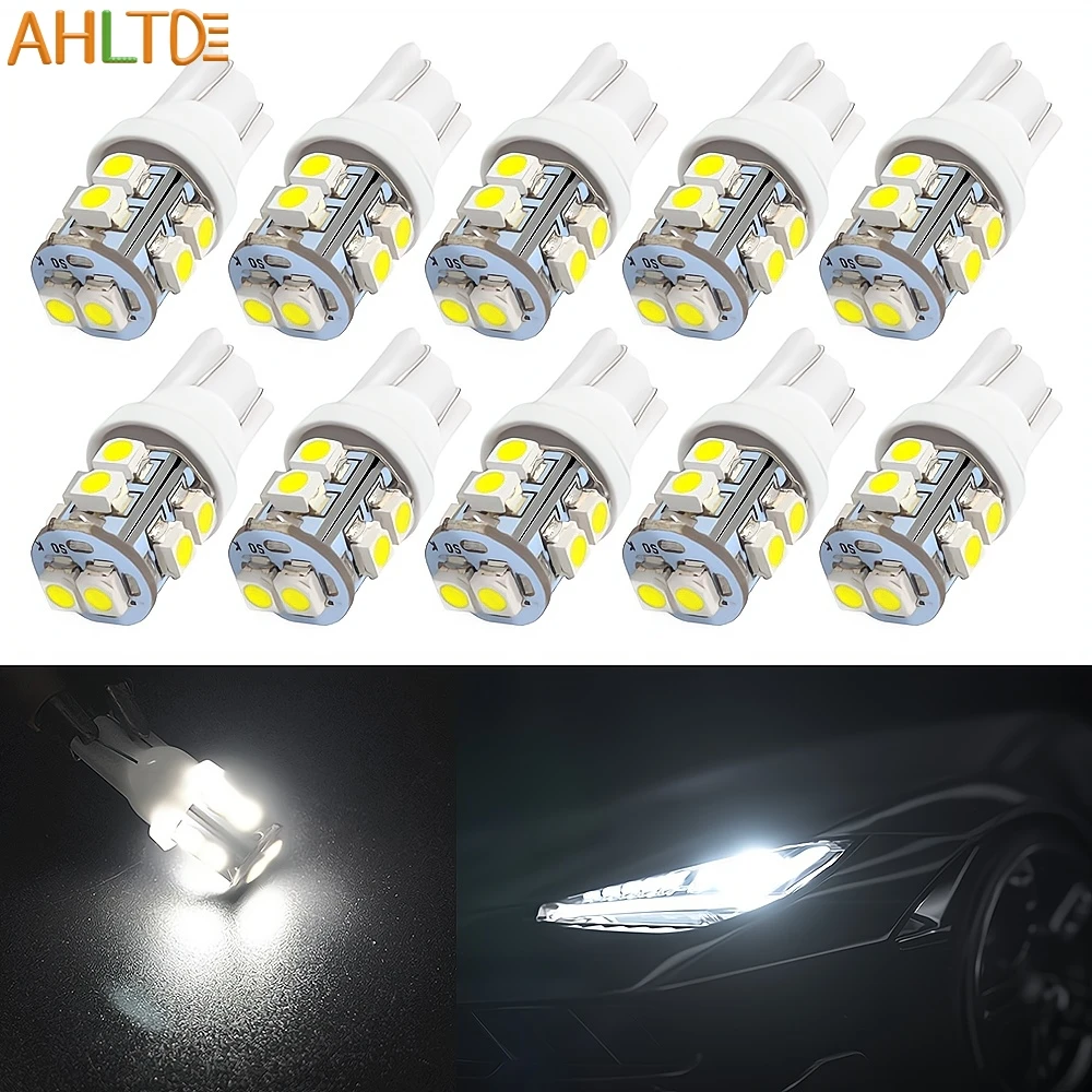 10Pc T10 Car Led Turn Signal Interior Dome Lamp 194 W5W 3528 10smd License Plate Light 12V Wedge side bulb Motorcycle Headlight 
10Pc T10 Car Led Turn Signal Interior Dome Lamp 194 W5W 3528 10smd License Plate Light 12V Wedge side bulb Motorcycle Headlight