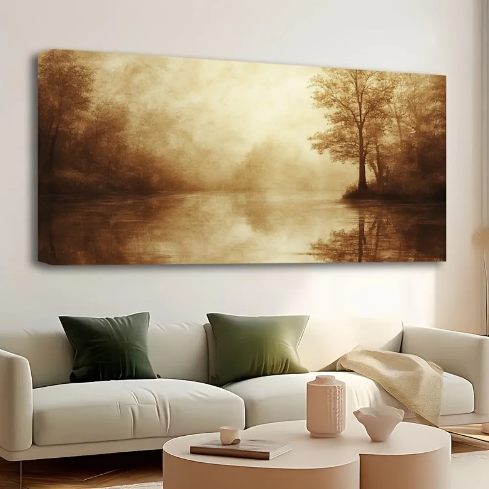 Forest painting canvas mural, yellow autumn wilderness landscape artwork, large natural autumn tree pictures
Forest painting canvas mural, yellow autumn wilderness landscape artwork, large natural autumn tree pictures