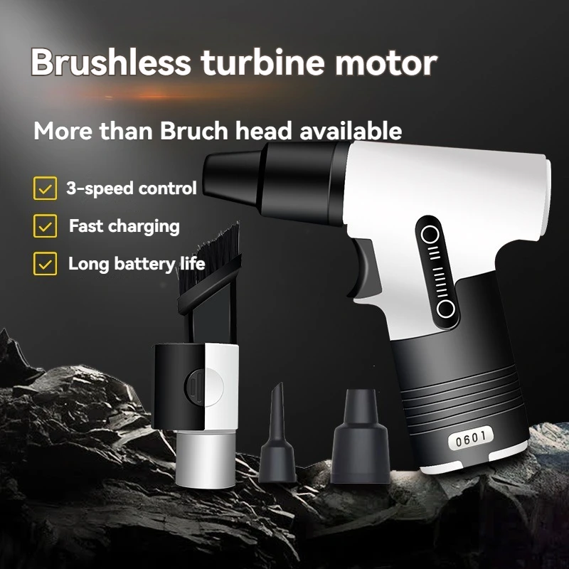Handheld Brushless Motor Jet Fan 130,000RPM Turbofan High Power Dust Blower Compressed Air Duster Keyboard Cleaning Tool
Handheld Brushless Motor Jet Fan 130,000RPM Turbofan High Power Dust Blower Compressed Air Duster Keyboard Cleaning Tool