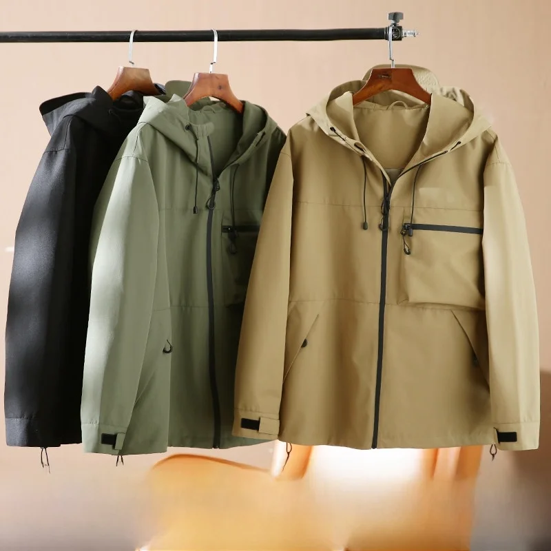 Outdoor Heavyweight Mountain Series Men's Tech Windproof Casual Hooded Jacket Spring 2025 New Style Standard Fit Youth Fashion
Outdoor Heavyweight Mountain Series Men's Tech Windproof Casual Hooded Jacket Spring 2025 New Style Standard Fit Youth Fashion