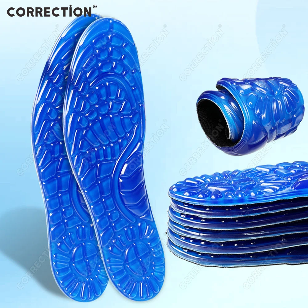 CORRECTiON Gel Silicone Orthopedic Arch Support Insoles Foot Care Sport Shock Absorption Massaging High Elastic Soft Men Women
CORRECTiON Gel Silicone Orthopedic Arch Support Insoles Foot Care Sport Shock Absorption Massaging High Elastic Soft Men Women