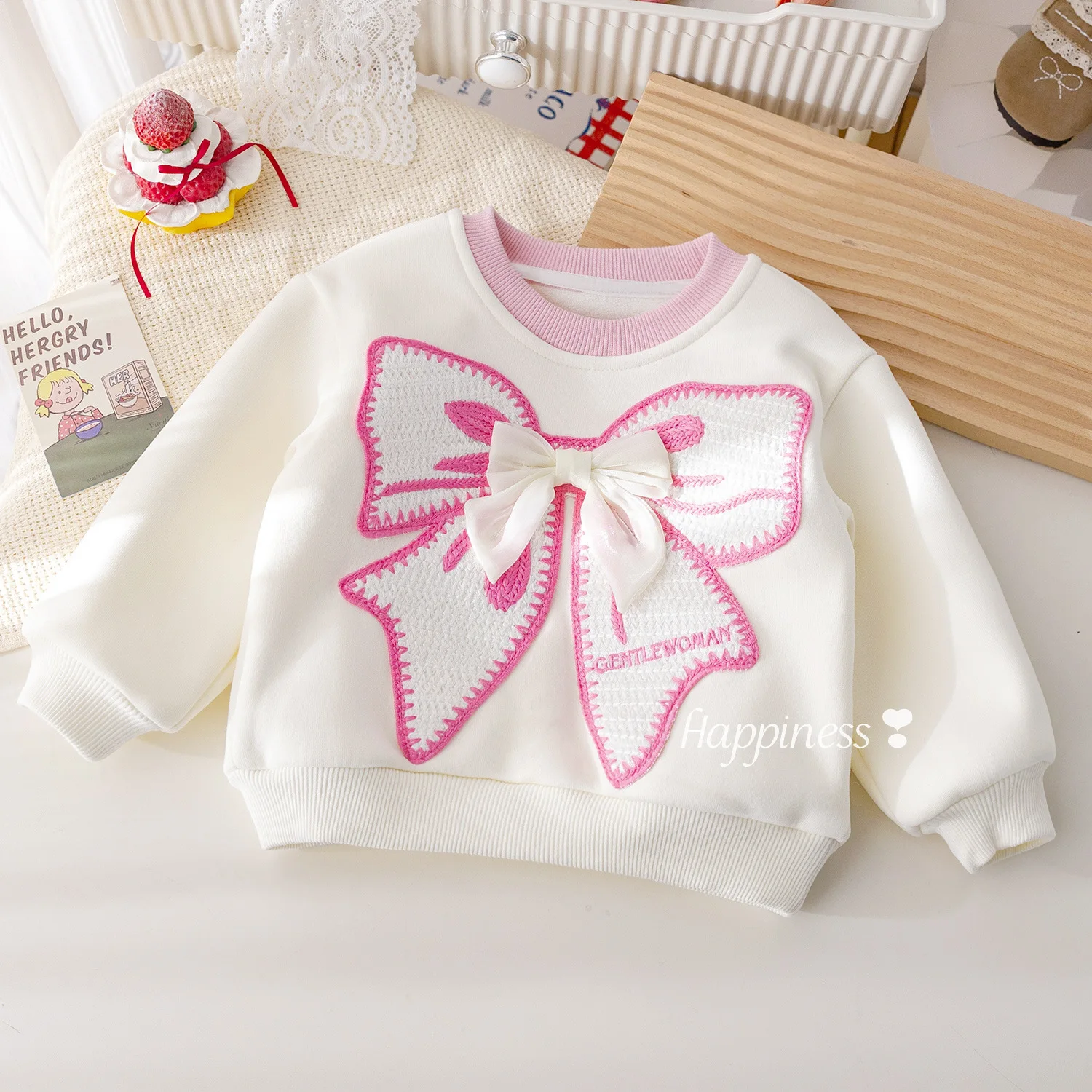 UNITIM Toddler Girls Sweatshirt New Winter Casual Bow Embroidery Kids Baby Girls Pullovers Versatile Infant Girls Hoodies
UNITIM Toddler Girls Sweatshirt New Winter Casual Bow Embroidery Kids Baby Girls Pullovers Versatile Infant Girls Hoodies