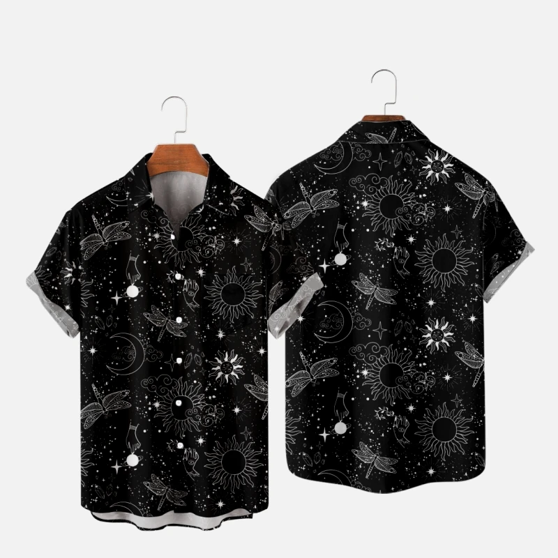 Men's Hawaiian T-Shirt For Women Moon Star Space Pattern Harajuku Hombre Fashion Shirt Casual Beach Oversized Clothes 8
Men's Hawaiian T-Shirt For Women Moon Star Space Pattern Harajuku Hombre Fashion Shirt Casual Beach Oversized Clothes 8