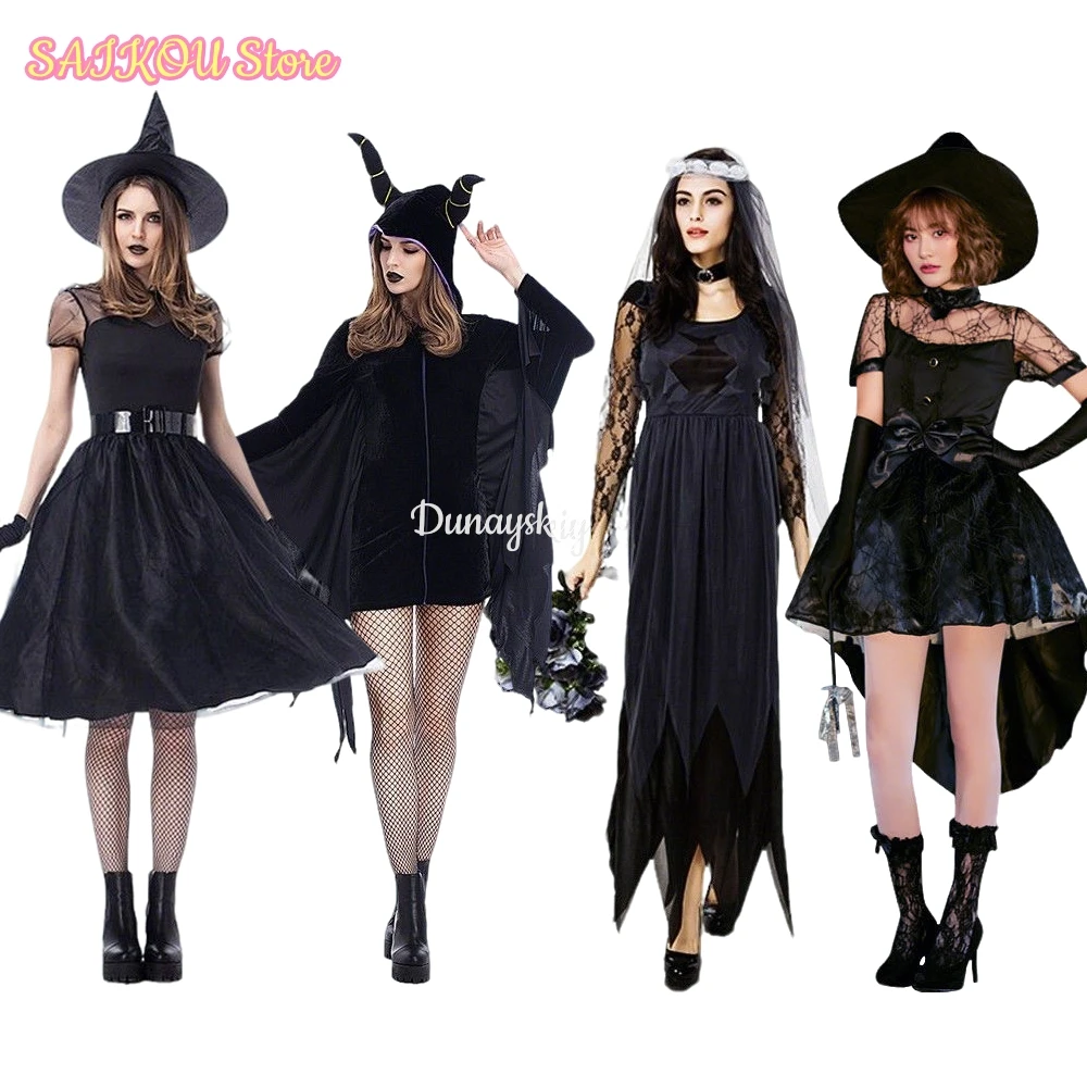 Halloween Witch Cosplay코스프레 의상 s Adults Kids Parent-Child Black Witch Dress Uniform Women Girls Halloween Dress Up Party Outfits
Halloween Witch Cosplay코스프레 의상 s Adults Kids Parent-Child Black Witch Dress Uniform Women Girls Halloween Dress Up Party Outfits