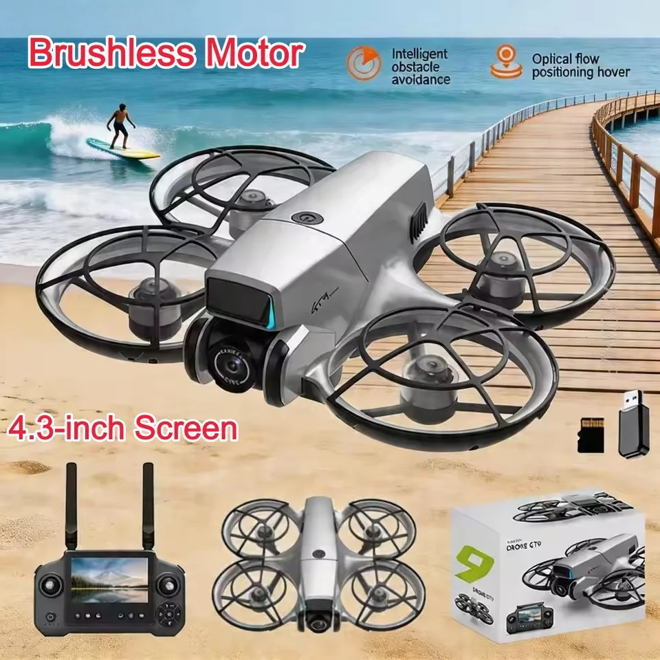 360° Full Protection WiFi FPV Drone Brushless 4.3" Screen ESC Dual Camera Optical Flow Positioning Obstacle Avoidance Quadcopter
360° Full Protection WiFi FPV Drone Brushless 4.3" Screen ESC Dual Camera Optical Flow Positioning Obstacle Avoidance Quadcopter