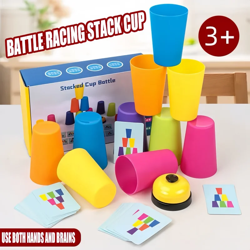 Baby Montessori Toys Stack Cup Battle Game with Card Kids Early Education Enlightenment Color Cognition Logic Training Toy Gifts
Baby Montessori Toys Stack Cup Battle Game with Card Kids Early Education Enlightenment Color Cognition Logic Training Toy Gifts