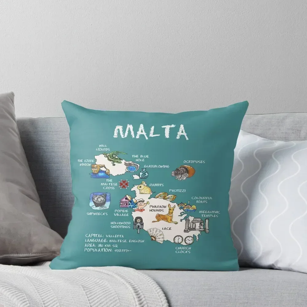 Malta - illustrated map Throw Pillow Anime Embroidered Cushion Cover Christmas Pillow Cases pillow
Malta - illustrated map Throw Pillow Anime Embroidered Cushion Cover Christmas Pillow Cases pillow